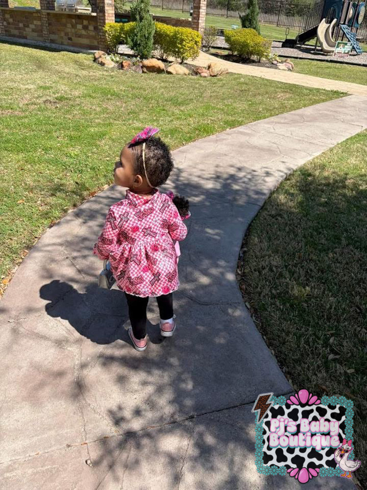 Custom Mock Neck Peplum ~ 0/3M-5T